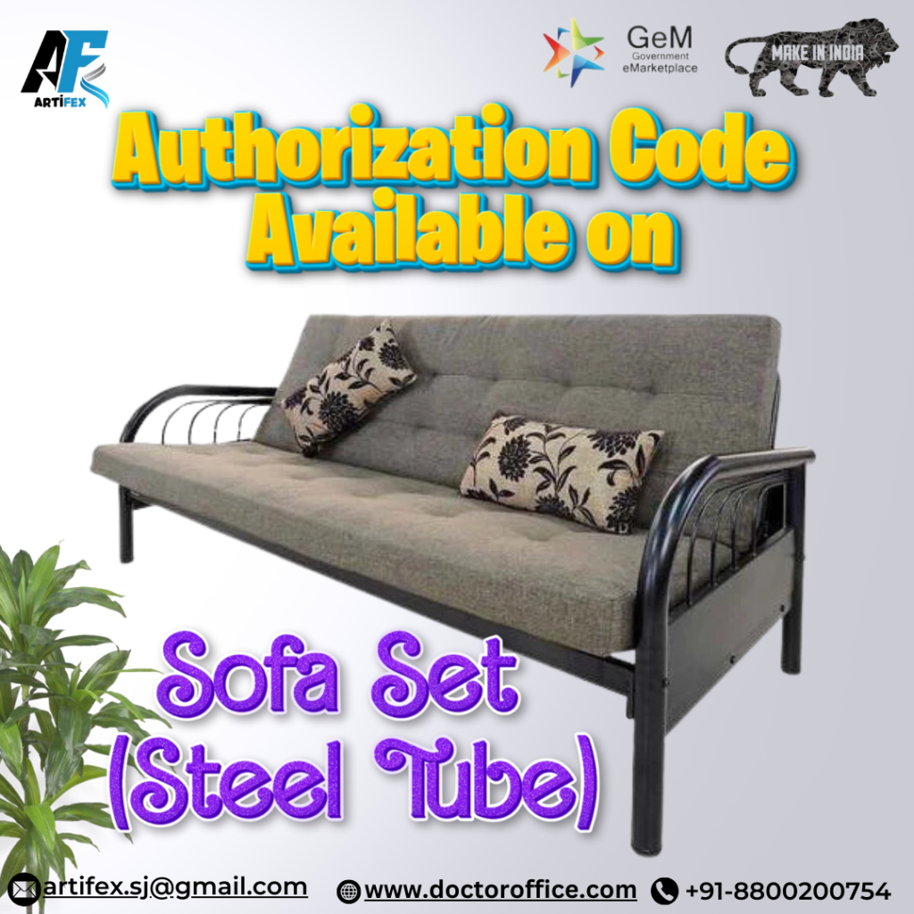 GeM Authorization Code Is Available On Sofa Set (Steel Tube)