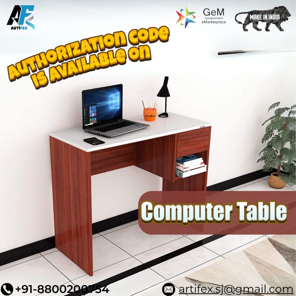 GeM Authorization Code Available On Computer Table