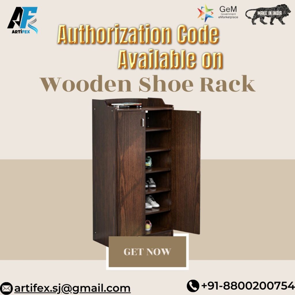 wooden Shoe Rack